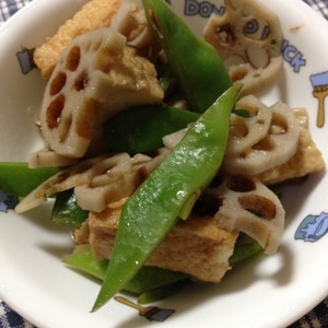 蓮根・厚揚げ・しめじの白だし旨煮